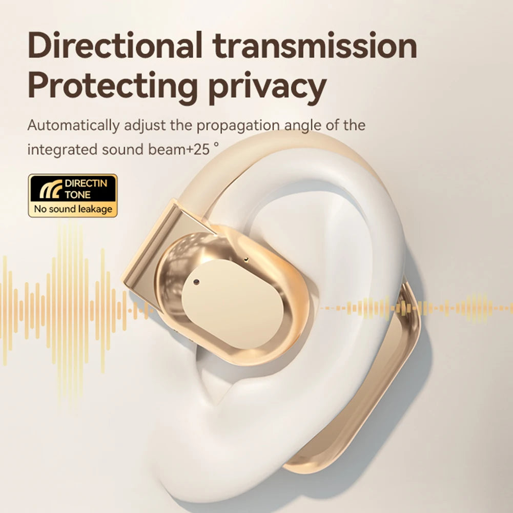 Real Time AI Translator Earbuds Bluetooth-Compatible 5.4 Noise Cancelling Smart Voice Translator Ear Hook Translation Earphones