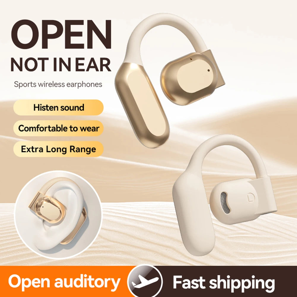 Real Time AI Translator Earbuds Bluetooth-Compatible 5.4 Noise Cancelling Smart Voice Translator Ear Hook Translation Earphones