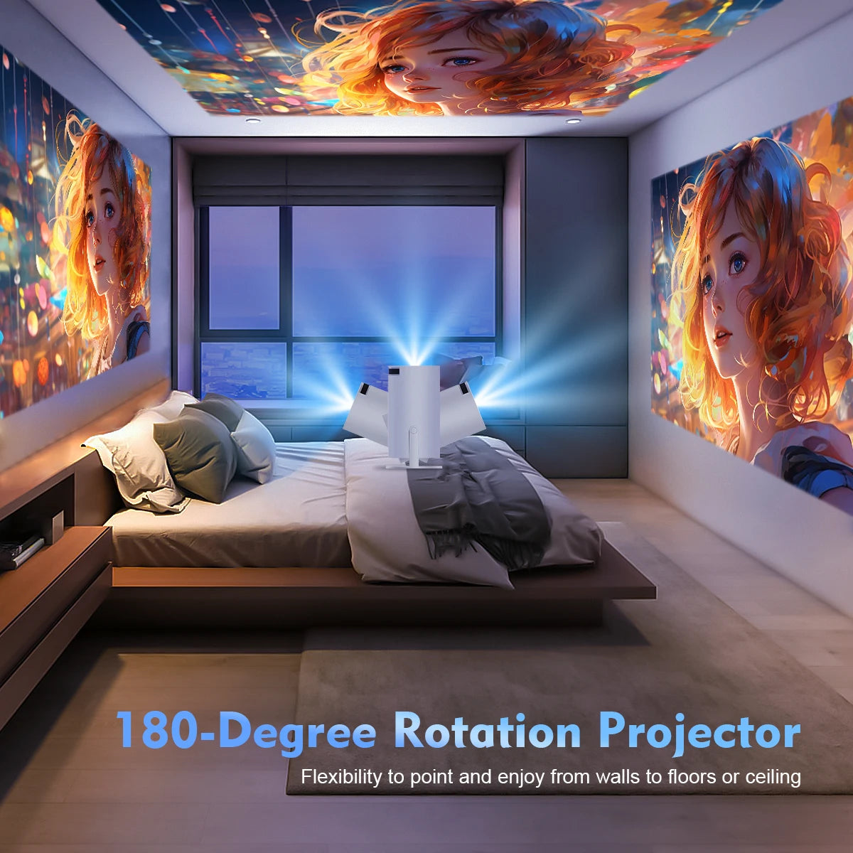  Mini HD Portable Projector – Home Cinema On-the-Go with High-Quality Projection